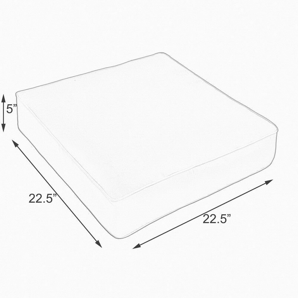 Brown Indoor/Outdoor Deep Seating Cushion 29 in w x 27 in d R381