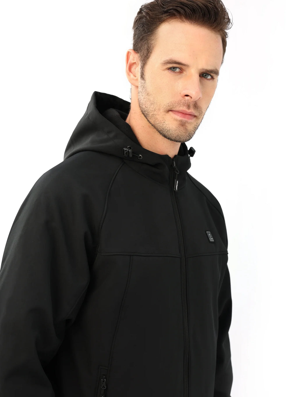 Heated Jacket with 12V Battery Pack, Soft Shell Electric Heating Coat (L) T24063