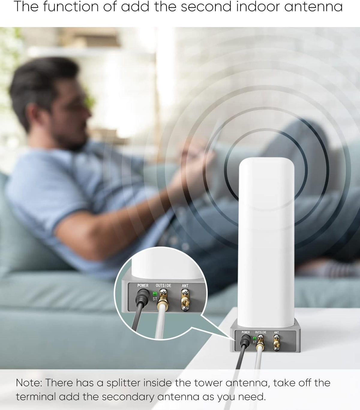 Cell Phone Signal Booster for Home and Office, 4G LTE & 5G up to 5,000 sq ft, FCC Approved M75778