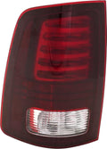 Tail Light with Clear & Red Lens Black Interior LED Driver Side Q6698