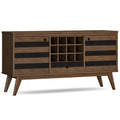 60 inch Solid Acacia Wood Sideboard with Wine Storage S66974