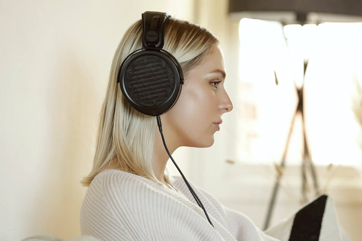Black Planar Magnetic Over-Ear Open-Back Headphones R488884