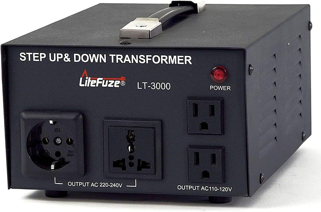 2000 Watt Voltage Converter Transformer with Circuit Breaker Protection H564
