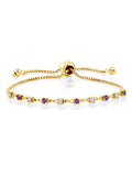 Purple Amethyst Bracelet with Moissanite (0.63 Cttw) X611