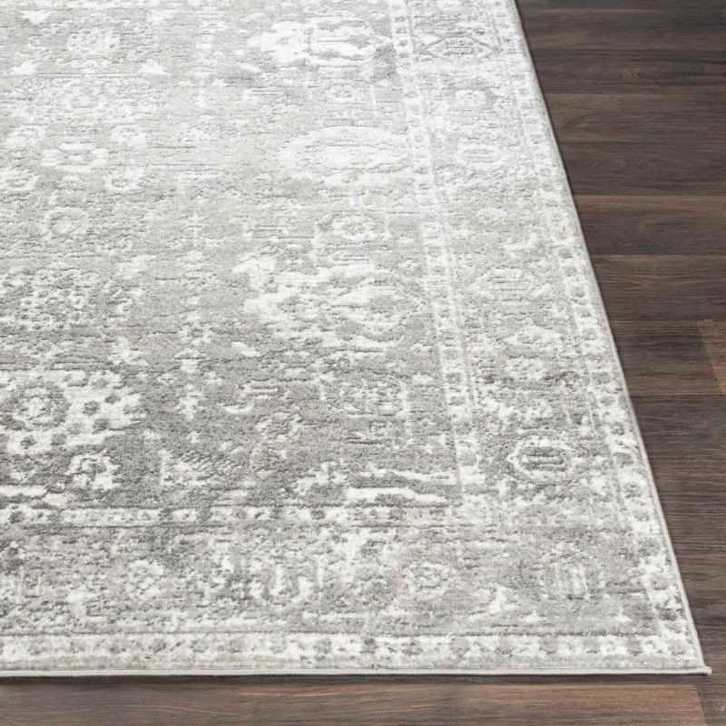 9x12 Gray Charcoal White Area Rug D859106