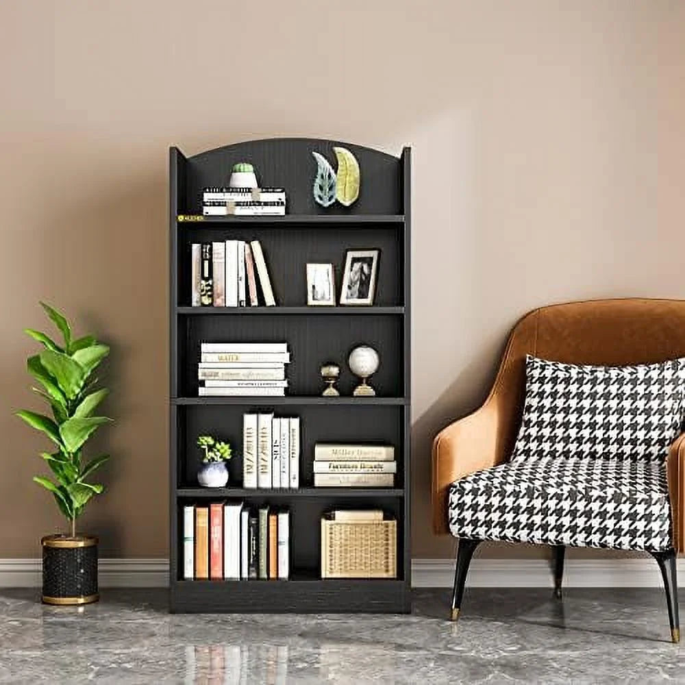 5 Shelf Open Bookcase Floor Standing Display Rack N718