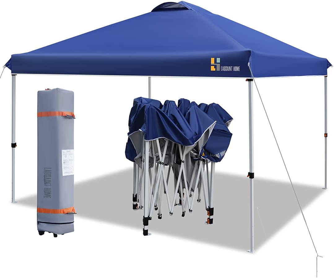 Blue Pop Up Canopy Tent with Roller Bag O119398
