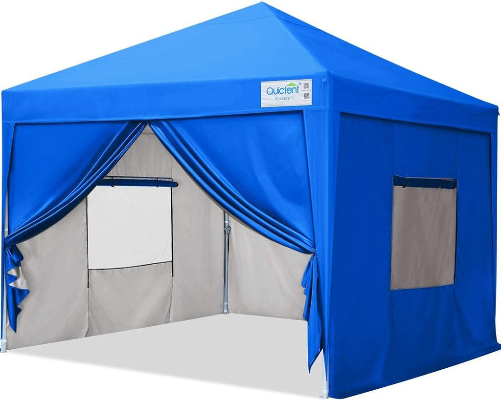 Beige 8x8 Pop up Canopy Tent with Sidewalls R9159