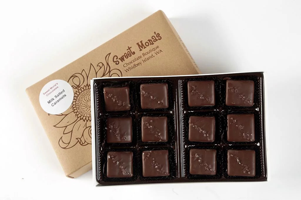Chocolate Sea Salt Caramels 12-Piece Gift Box B4636