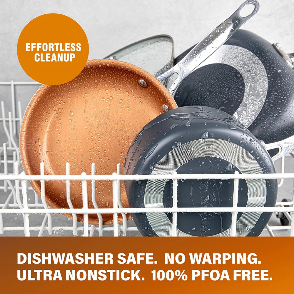 32 Pcs Nonstick Cookware Bakeware and Food Storage Set E7467