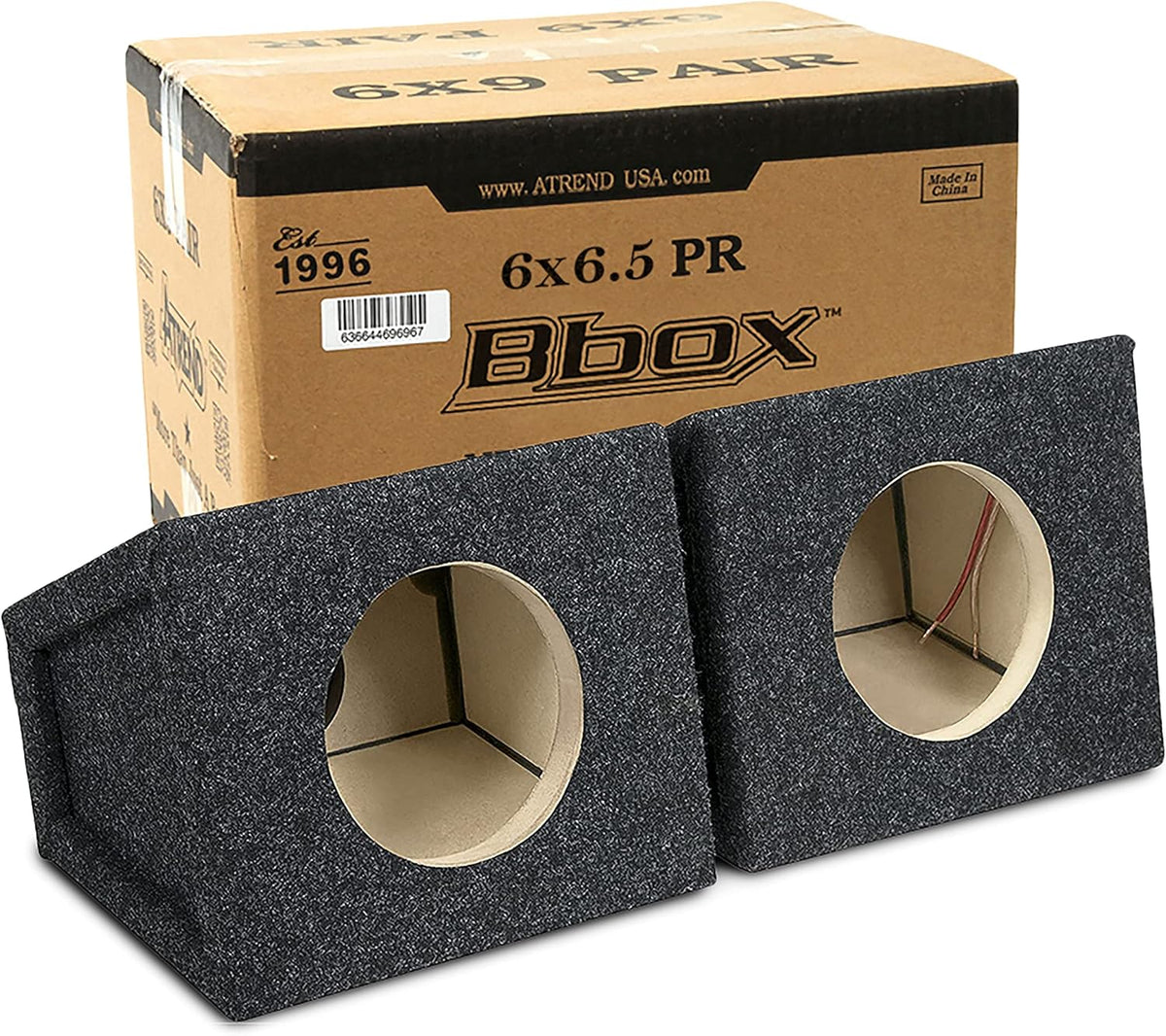 6.5" Speaker Enclosures, Set of 2 (Black) J578171