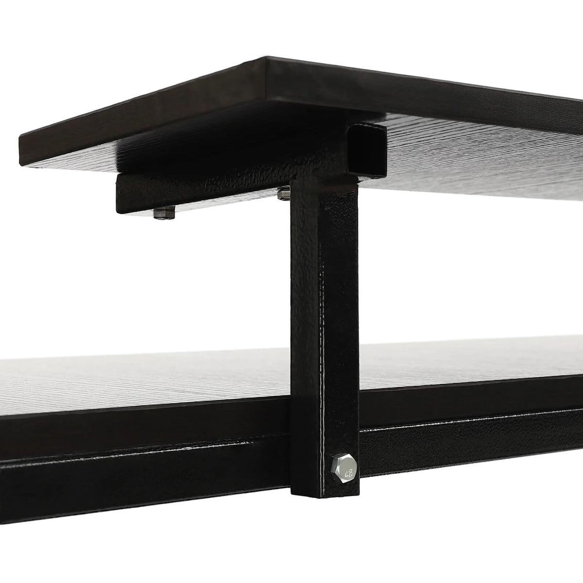 Rolling Laptop Desk Stand Up Workstation with 2 Shelves Adjustable Height S2205