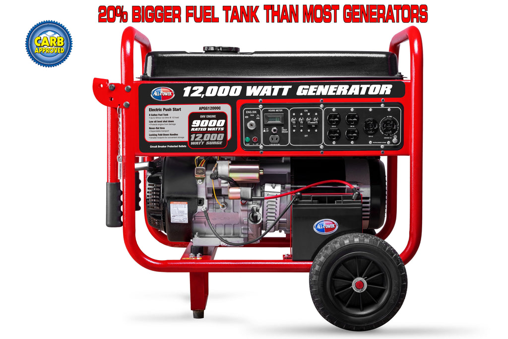12000 Watt Portable Generator with Electric Start L95431