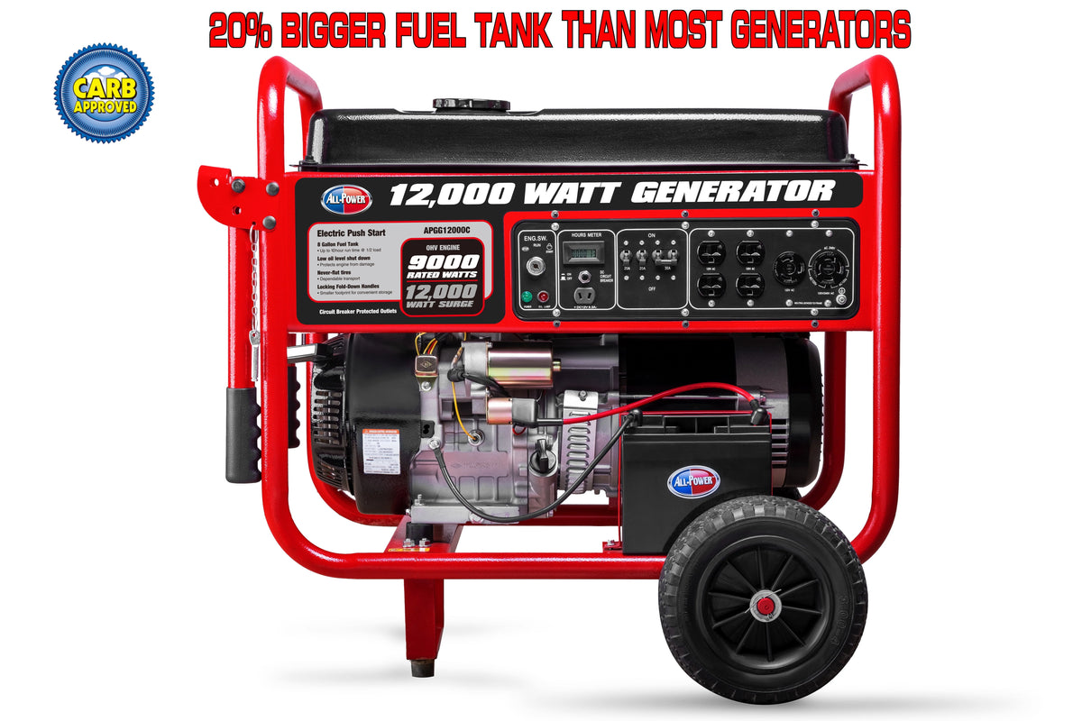 12000 Watt Portable Generator with Electric Start L95431