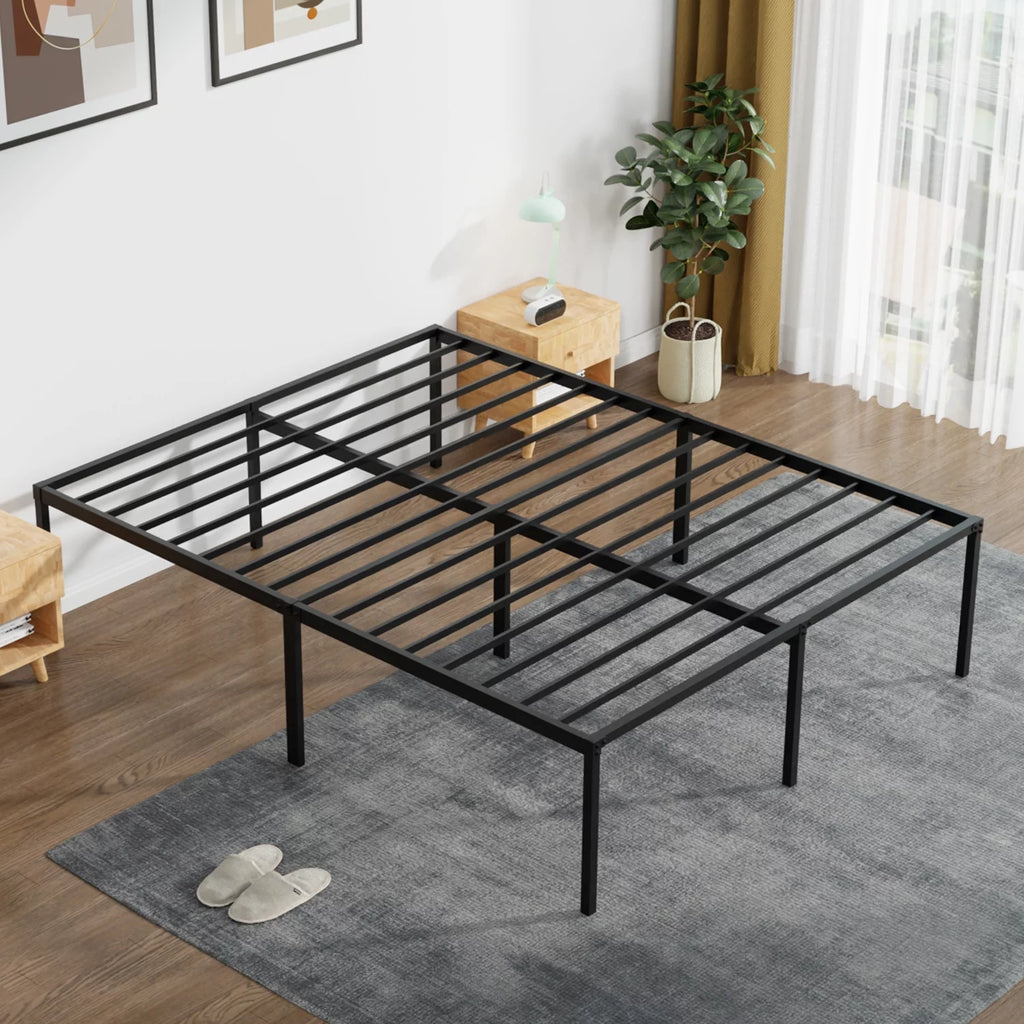 King Size 18 Inch Metal Platform Bed Frame Y43461