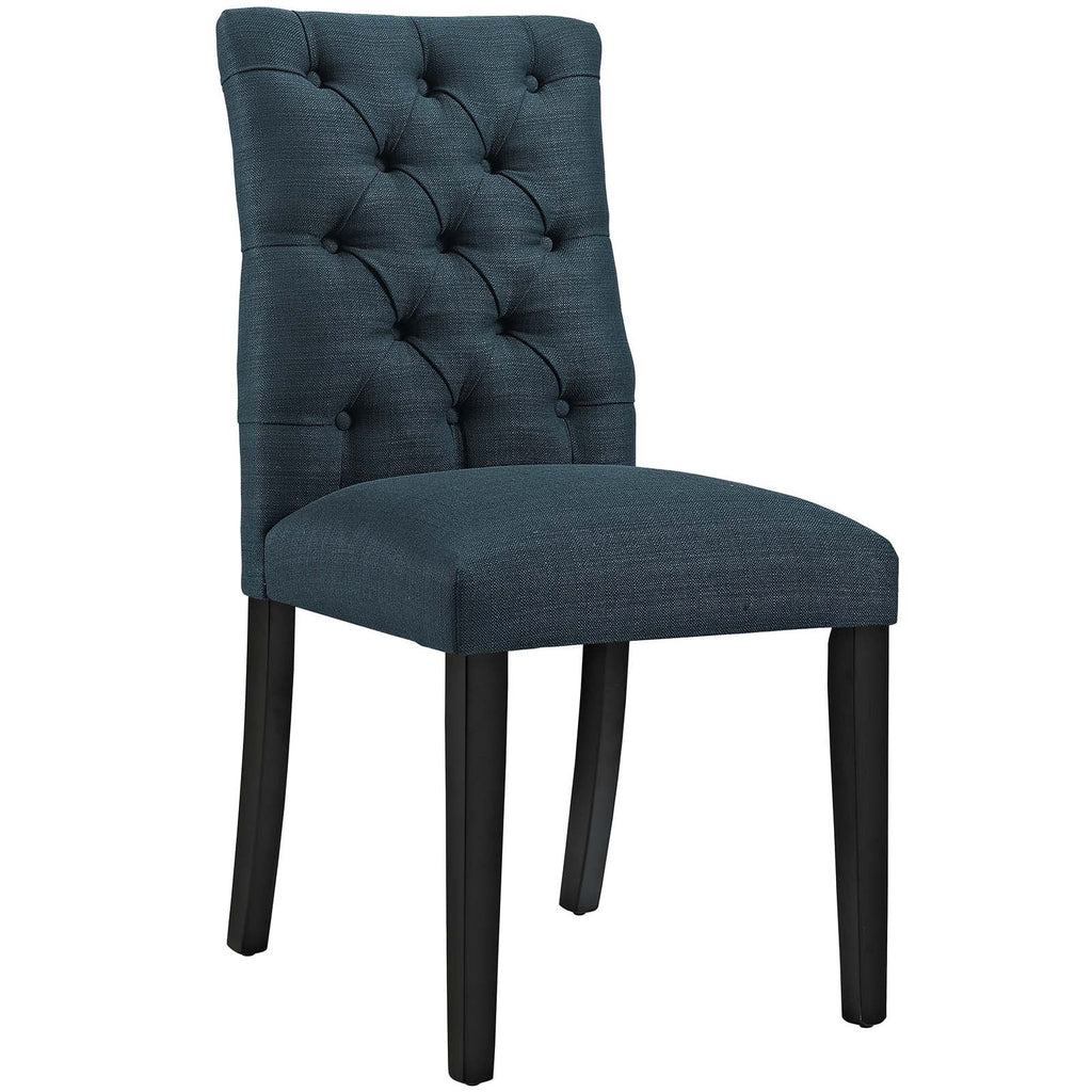 Azure Button Tufted Fabric Dining Chair I709667