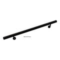 Aluminum Wall Handrail with Mounts, 6& Length, Gloss White W133