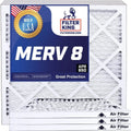 16.5x66x1 MERV 8 Pleated HVAC Air Filter 4-Pack J151803