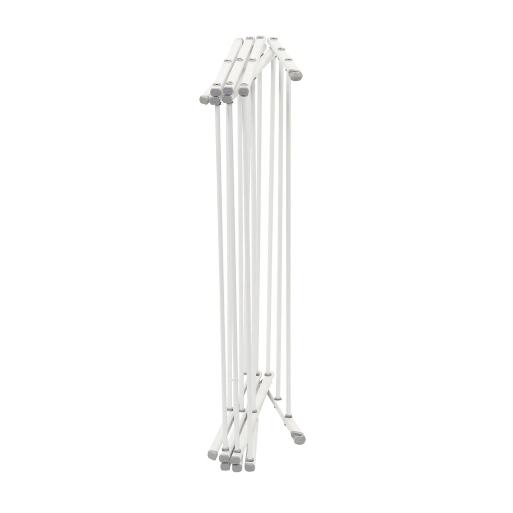 White Collapsible Metal Clothes Drying Rack C1315