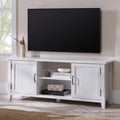 White Grooved-Door TV Stand M183014