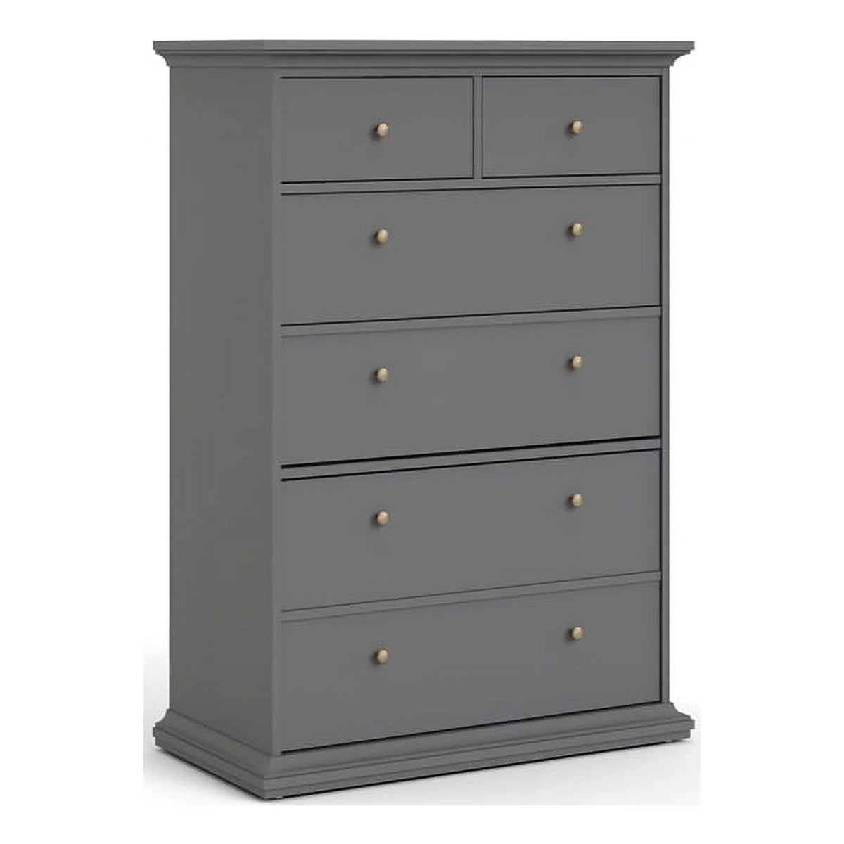 6 Drawer Engineered Wood Chest in Black S996344
