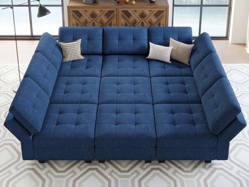 Dark Grey Modular Sectional Sofa with Storage L156331