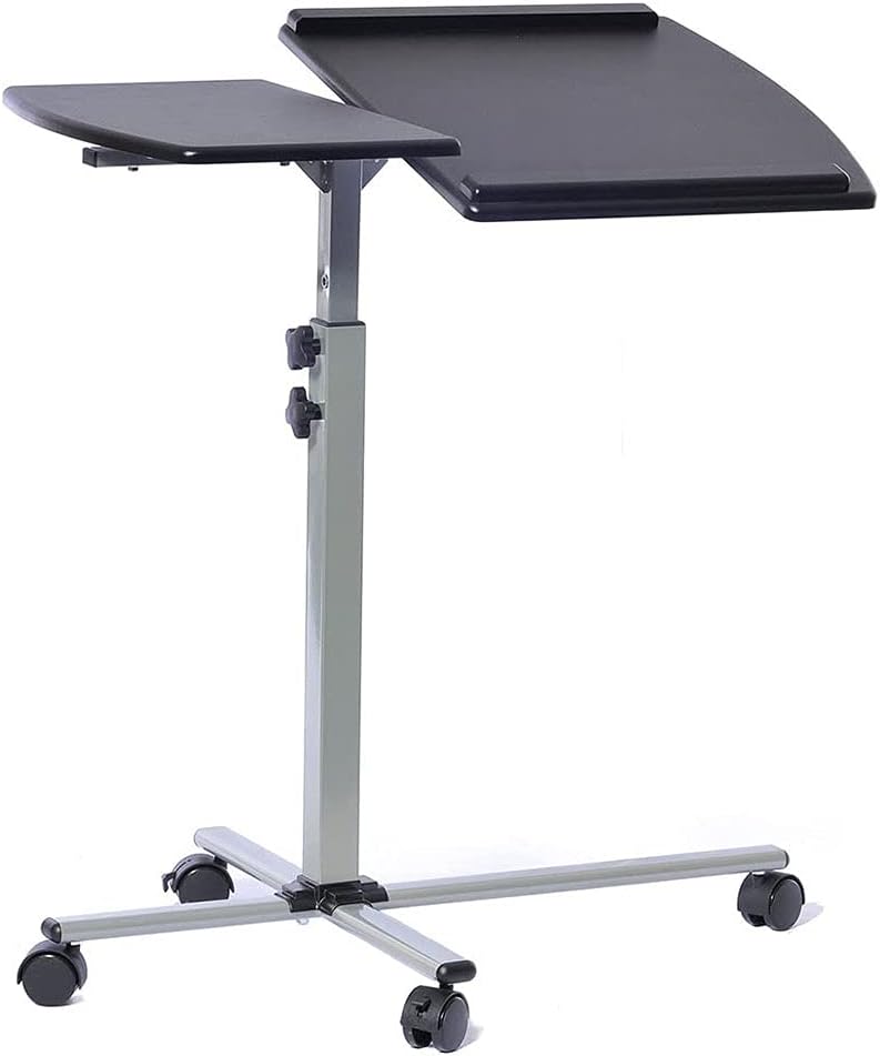 Graphite Rolling Adjustable Laptop Cart, Pack of 2 J781