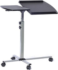 Graphite Rolling Adjustable Laptop Cart, Pack of 2 J781