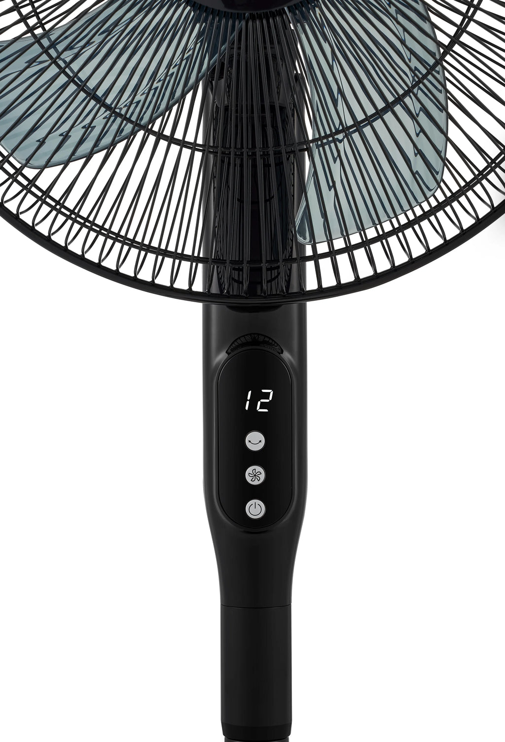 16 Inch 12 Speed Pedestal Fan with Remote Black P13967