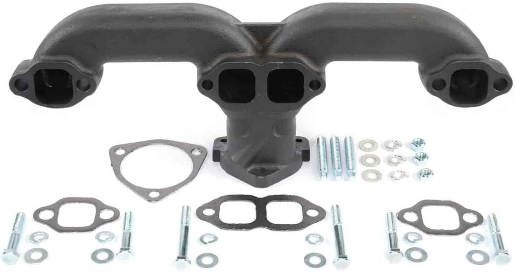 Rams Horn Exhaust Manifold for Small Block Chevy Engines, Raw Finish, Pair I24661