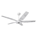 White Smart Ceiling Fan with Dimmable LED Light and Remote O639739