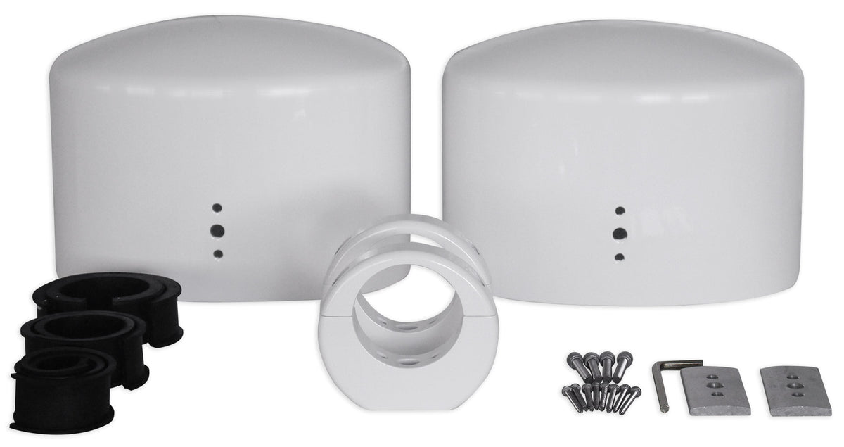 6x9" White Aluminum Wakeboard Tower Speaker Pods U3534
