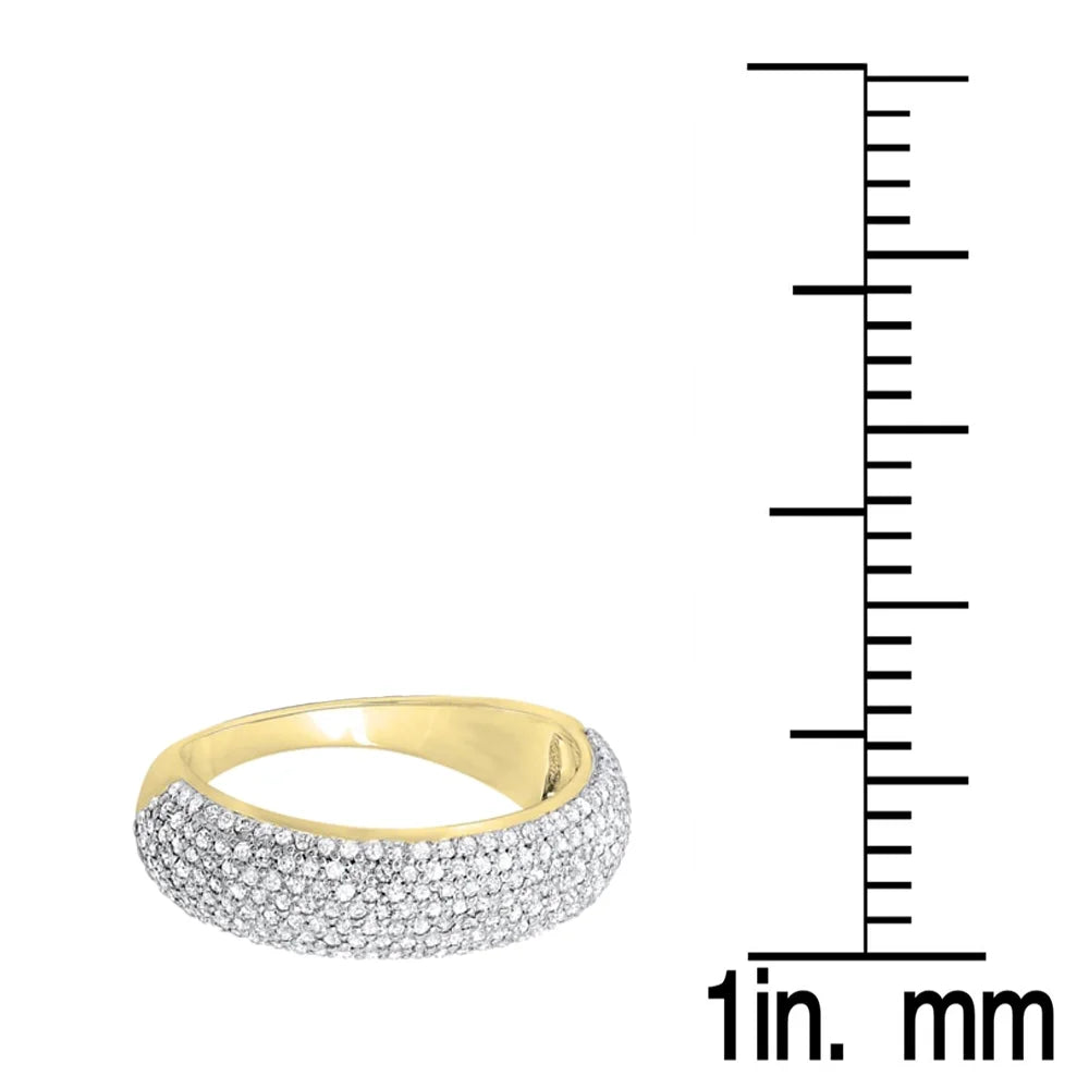 18k Yellow Gold Diamond Wedding Band Ring L4517
