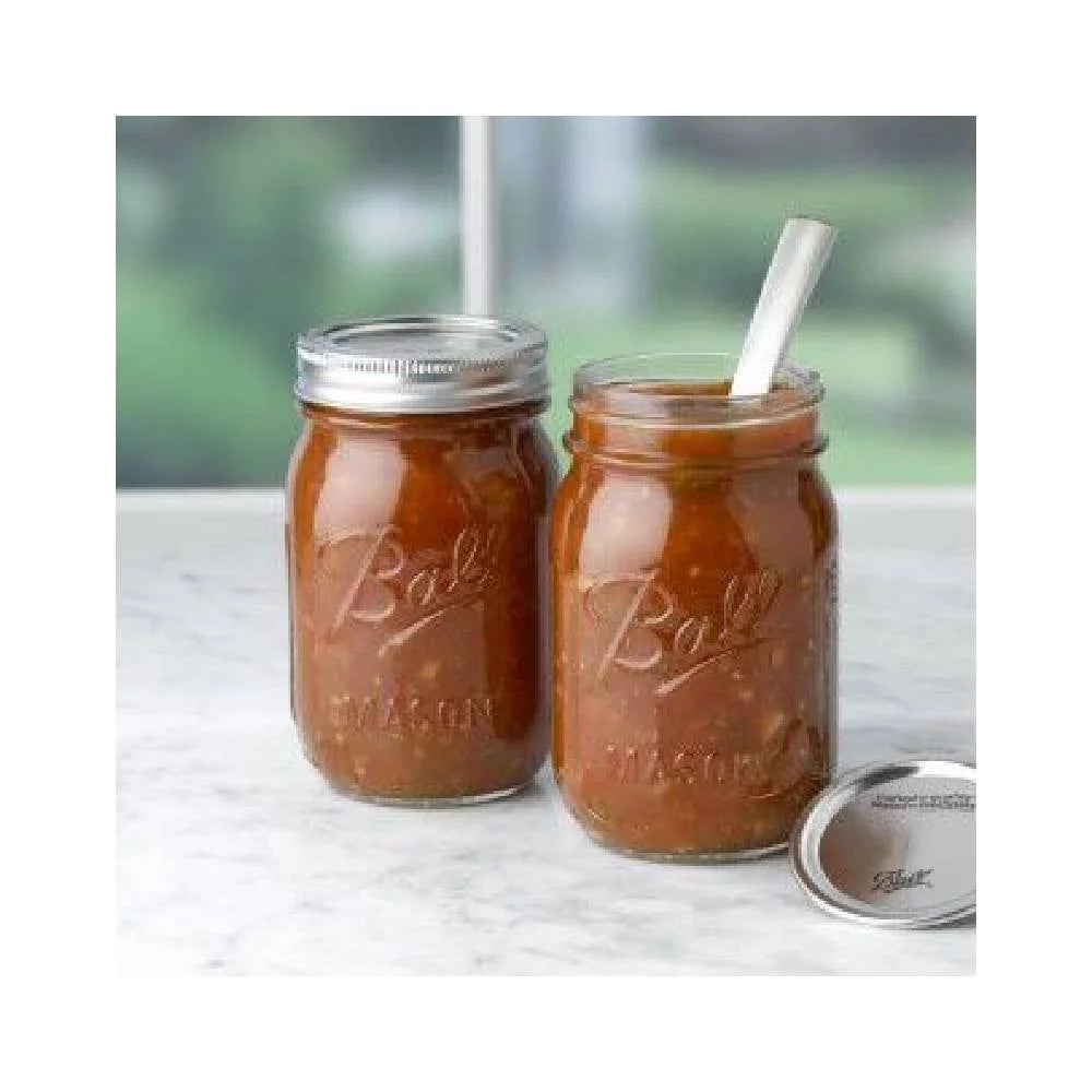 16 oz Glass Mason Jar with Lid and Band 12-Pack K709