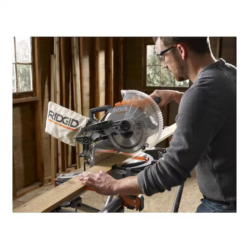 10 in. Corded Dual Bevel Miter Saw with LED Cut Line Indicator Z3809