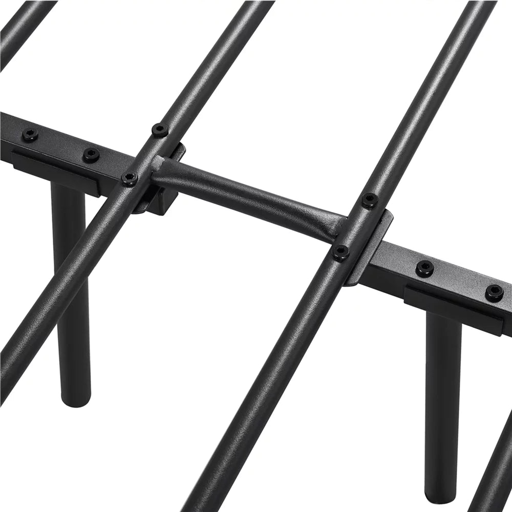 Black Queen Canopied Platform Bed J41589
