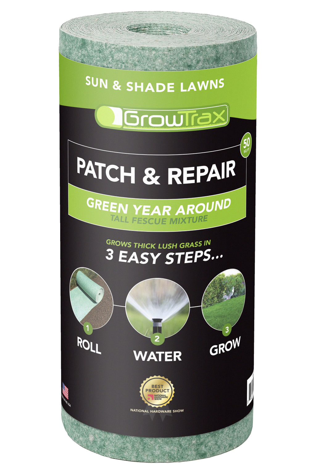 50-ft. x 1-ft. Fescue Mix Grass Seed with Mulch Blanket F731