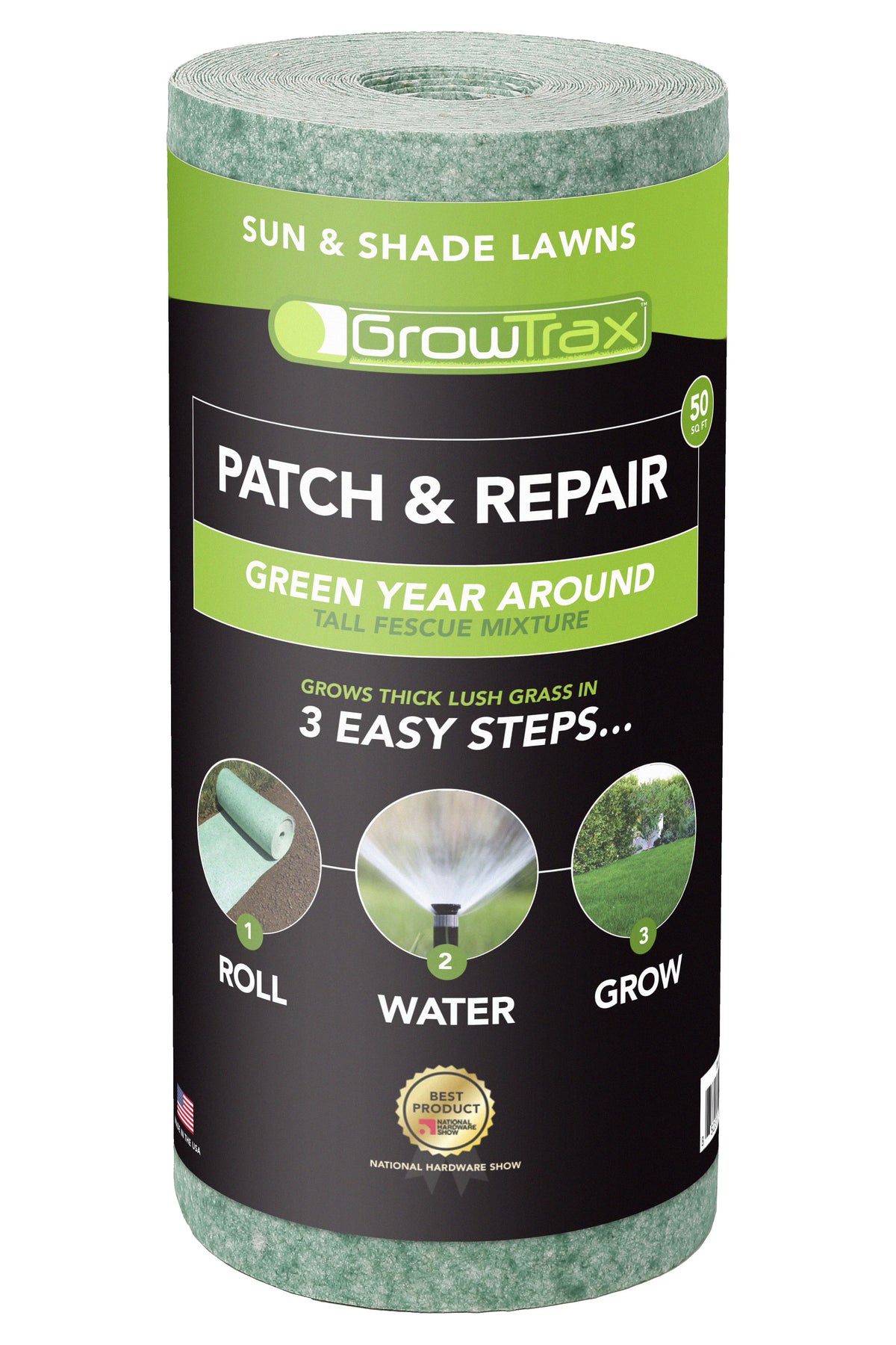50-ft. x 1-ft. Fescue Mix Grass Seed with Mulch Blanket F731