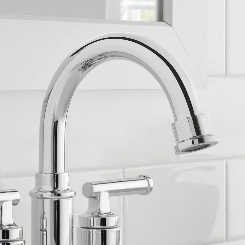 4 in. Centerset Double-Handle High-Arc Bathroom Faucet Polished Chrome 2-Pack L488