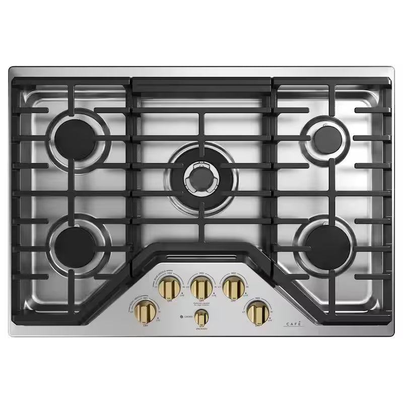 Brushed Brass Gas Cooktop Knob Kit N717971