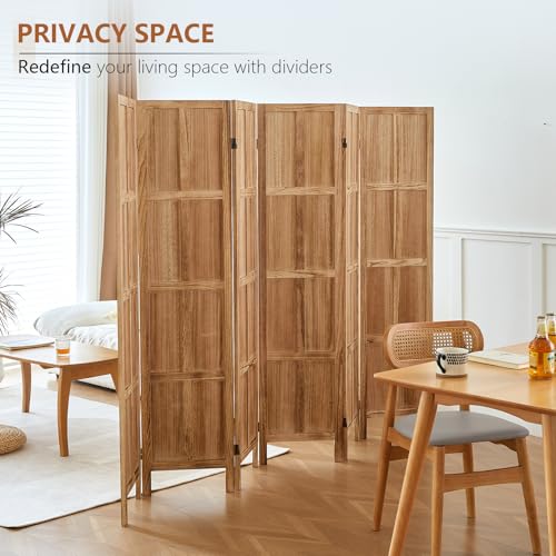 5.6 FT Folding Wooden Room Divider T28832