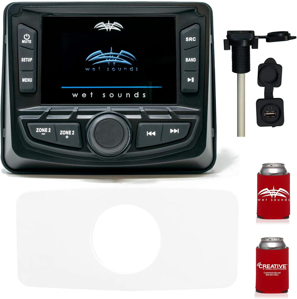 Marine Radio Dash Kit with USB/Aux Q466