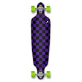 Checker Purple Drop Through Longboard Complete D359868