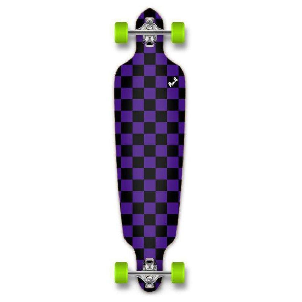 Checker Purple Drop Through Longboard Complete D359868