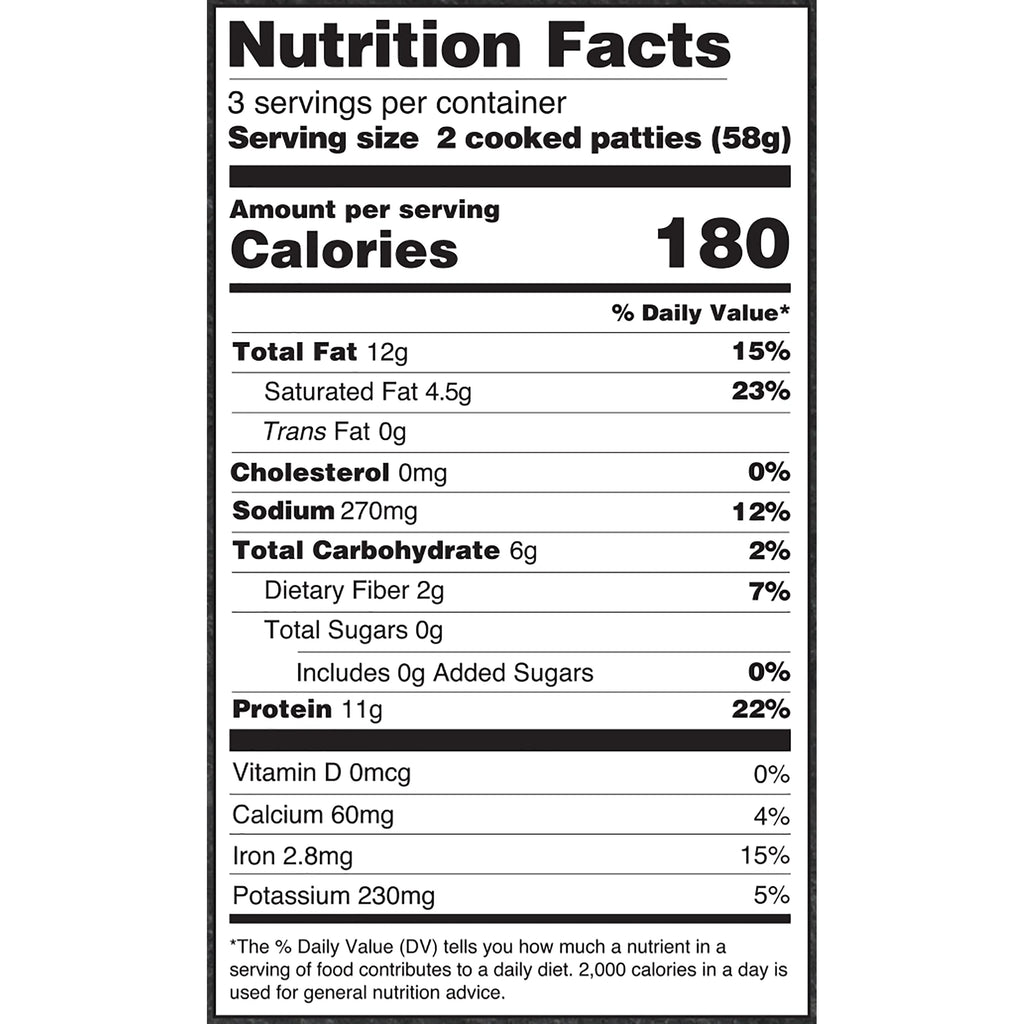 Breakfast Sausage Patty, 7.4 Ounce U60759